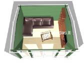 Medinis sodo namelis „trend“ 40 mm, 390x390 cm –e - nuotraukos Nr. 2
