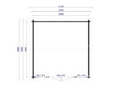 Medinis sodo namelis „trend“ 40 mm, 390x390 cm –e - nuotraukos Nr. 5