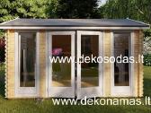 Medinis sodo namelis „trend“ 40 mm, 390x390 cm –e - nuotraukos Nr. 3