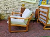 Prabangūs mid century tikmedžio masyvo foteliai - nuotraukos Nr. 3