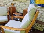 Prabangūs mid century tikmedžio masyvo foteliai - nuotraukos Nr. 5