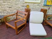 Prabangūs mid century tikmedžio masyvo foteliai - nuotraukos Nr. 30