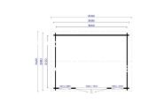 Medinis sodo namelis „trend“ 40 mm, 390x300 cm - nuotraukos Nr. 4