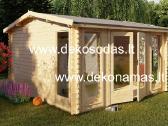 Medinis sodo namelis „trend“ 40 mm, 390x300 cm - nuotraukos Nr. 3