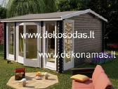 Medinis sodo namelis „trend“ 40 mm, 390x300 cm - nuotraukos Nr. 5