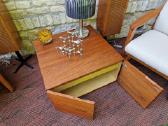 Vintažinis mid century tiko konsolinis staliukas - nuotraukos Nr. 2