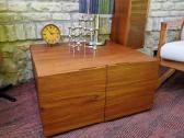 Vintažinis mid century tiko konsolinis staliukas - nuotraukos Nr. 3