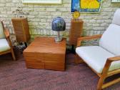 Vintažinis mid century tiko konsolinis staliukas - nuotraukos Nr. 31