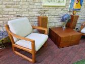 Vintažinis mid century tiko konsolinis staliukas - nuotraukos Nr. 33
