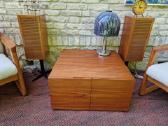 Vintažinis mid century tiko konsolinis staliukas - nuotraukos Nr. 36