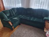 Dovanoju spinta ir sofa-kampą su dviems pufikais - nuotraukos Nr. 3