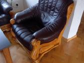 Odinė sofa odiniai foteliai 3+1+1 - nuotraukos Nr. 2