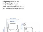 Ikea darbo kėdė - nuotraukos Nr. 9