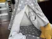 Tipi vaikiška palapinė Nukido, pilka - nuotraukos Nr. 4