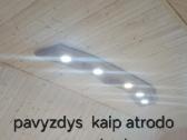 Parduodama rankų darbo ąžuolinė LED lempa - nuotraukos Nr. 2