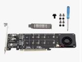 Pci-e 4.0 X16 To 4x M.2 M-key Nvme adapteris - nuotraukos Nr. 2