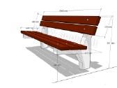 Modernūs lauko suolai su betoninėmis kojomis - nuotraukos Nr. 10