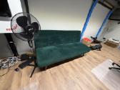Sofa lova 193cm žalia velvetas nauja - nuotraukos Nr. 3
