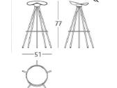 Baro kėdės Amat Jamaica stool - nuotraukos Nr. 4