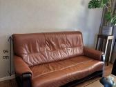 Natūralios odos svetainės baldai(su miegama sofa) - nuotraukos Nr. 9