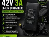 42v 3a Li-ion įkroviklis elektriniam paspirtukui - nuotraukos Nr. 2