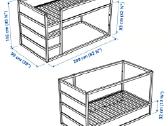 Ikea Kura dvipusė vaikiška lova su čiužiniu - nuotraukos Nr. 8