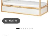 Ikea Kura dvipusė vaikiška lova su čiužiniu - nuotraukos Nr. 6