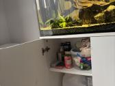 Baltos spalvos akvariumas su spintele (100l) - nuotraukos Nr. 4