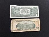 10 banknotu is Lt Rus Usa Pak Blr - nuotraukos Nr. 8