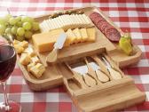 Bambuko lenta užkandžiams su peiliais - nuotraukos Nr. 11