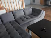 Didelė pilka patogi sofa su miegama dalimi - nuotraukos Nr. 2