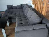 Didelė pilka patogi sofa su miegama dalimi - nuotraukos Nr. 5