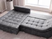 Didelė pilka patogi sofa su miegama dalimi - nuotraukos Nr. 8