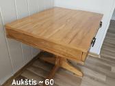Medinis senovinis vintažinis staliukas - nuotraukos Nr. 4