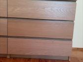 3 Ikea Malm komodų komplektas – balinto ąžuolo - nuotraukos Nr. 2