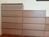 3 Ikea Malm komodų komplektas – balinto ąžuolo - nuotraukos Nr. 3