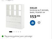 Spintelė Ikea Kallax balta - nuotraukos Nr. 3