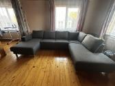 Pilka U formos sofa/kampas - nuotraukos Nr. 2