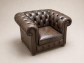 Chesterfield natūralios odos fotelis - nuotraukos Nr. 3
