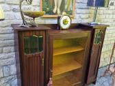 Antikvarinė Art Nouveau raudonmedžio indauja - nuotraukos Nr. 27