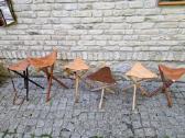 Vintažinės sudedamos kelioninės kėdutės - nuotraukos Nr. 6