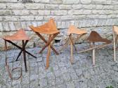 Vintažinės sudedamos kelioninės kėdutės - nuotraukos Nr. 12