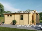 Medinis garažas „torde“ 44 mm, 5,95x5,95 m – 32 m² - nuotraukos Nr. 5