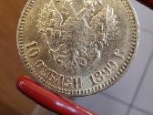 Nikolajus II 1899 auksine 10 rubliu - nuotraukos Nr. 2