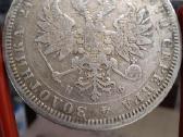 Moneta rubl 1878 Rouble - Alexander II - nuotraukos Nr. 11