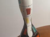 Deruta Italy reta polichrominė vaza 1950m. - nuotraukos Nr. 3