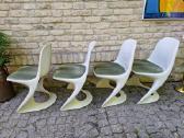 Vintažinės mid century Space Age autorinės kėdės - nuotraukos Nr. 9