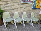 Vintažinės mid century Space Age autorinės kėdės - nuotraukos Nr. 11