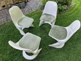 Vintažinės mid century Space Age autorinės kėdės - nuotraukos Nr. 28