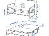 Ikea Hammarn sofa-lova - nuotraukos Nr. 4
